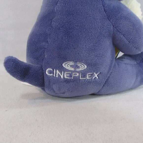 Cineplex Big Screen Buddies Dog Popcorn Stuffed Animal Purple Movie Theatre Plus - Picture 6 of 10